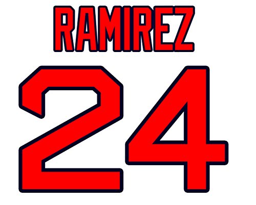 Manny Ramirez Boston Red Sox Jersey Number Kit, Authentic Home Jersey Any Name or Number Available