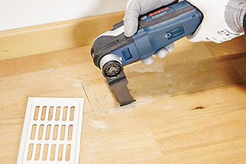 BOSCH OSL114JF-10 10-Pack 1-1/4 In. Starlock Oscillating Multi Tool Wood Curved-Tec Bi-Metal Xtra-clean Plunge Cut Blades for Applications in Cutting Wood, Hardwood, Laminate