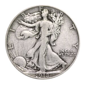 1917 to 1947 walking liberty half dollar xf/vf - pds mint marks- 90% silver - half dollar us mint - extremely fine/very fine