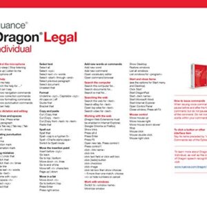 Dragon Legal Individual 15, Upgrade from Legal 12 or 13, Dictate Documents and Control your PC – all by Voice, [PC Disc]