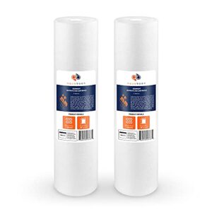aquaboon 1 micron 20" x 4.5" sediment water filter replacement cartridge | whole house sediment filtration | compatible with ap810-2, sdc-45-2005, fpmb-bb5-20, p5-20bb, fp25b, 155358-43, 2 pack