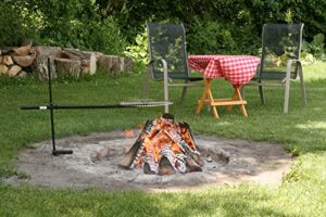 bob-a-que 360deg swivel outdoor campfire grill
