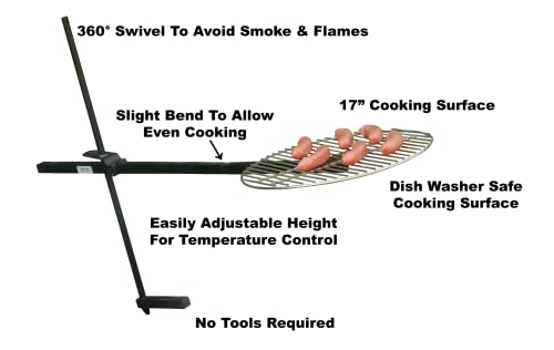 Bob-A-Que 360deg Swivel Outdoor Campfire Grill