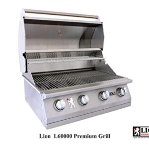 Lion 32″ 4-Burner Gas Grill – L60000 Liquid Propane