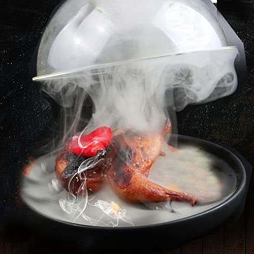 Smoking Cloche Dome Cover Smoking Guns Cup Covers Kitchen Cooking Smoke Acrylic Hood Smoke Infuser Cloche Lid for Smoker Sprayer Plates Bowls