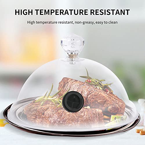 Smoking Cloche Dome Cover Smoking Guns Cup Covers Kitchen Cooking Smoke Acrylic Hood Smoke Infuser Cloche Lid for Smoker Sprayer Plates Bowls