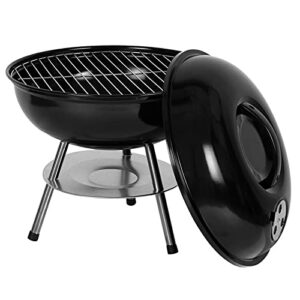 na black 14-inch charcoal grill rack