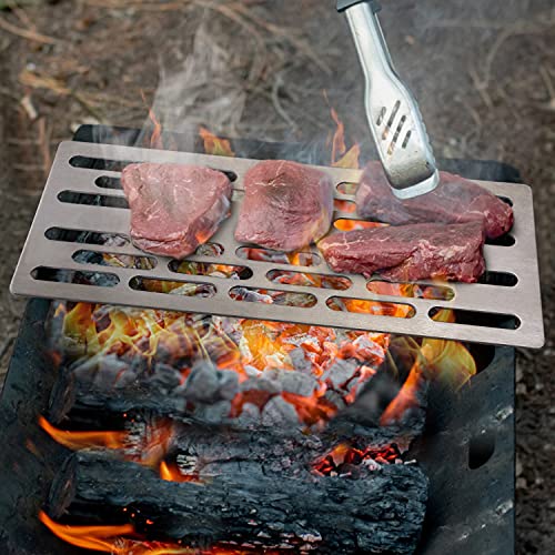 EYHLKM Titanium Barbecue Grill Lightweight Portable BBQ Grill Plate for Outdoor Camping Hiking Backpacking Picnic Tool Backyard