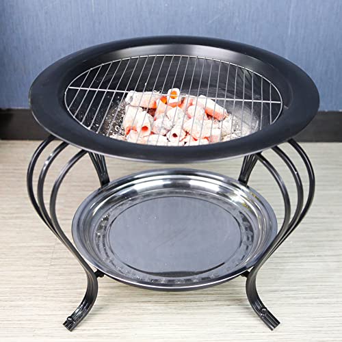 CENALIN Indoor Outdoor Carbon Basin Carbon Furnace Household Furnace Ten War BBQ Carbon Stove Charcoal Fire Basin Roasters(Large Frame + Stove)