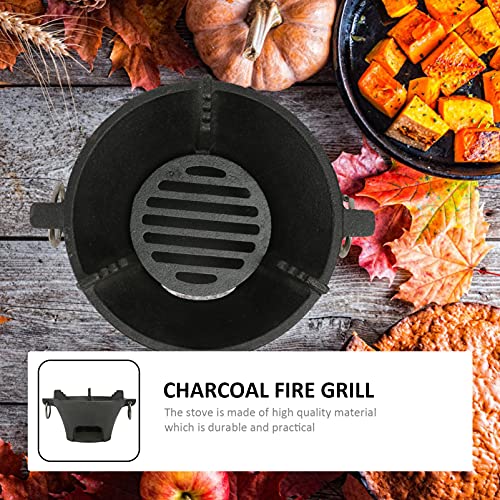 Small Charcoal Grill, Portable Charcoal Grill -Iron Japanese Grill for Camping, Outdoors,Cooking