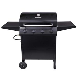 american gourmet 465313021 4-burner cart-style liquid propane gas grill, black