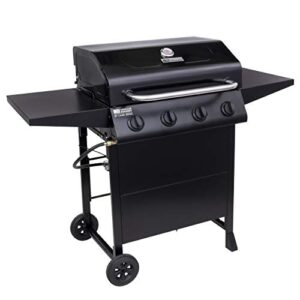 AMERICAN GOURMET 465313021 4-Burner Cart-Style Liquid Propane Gas Grill, Black