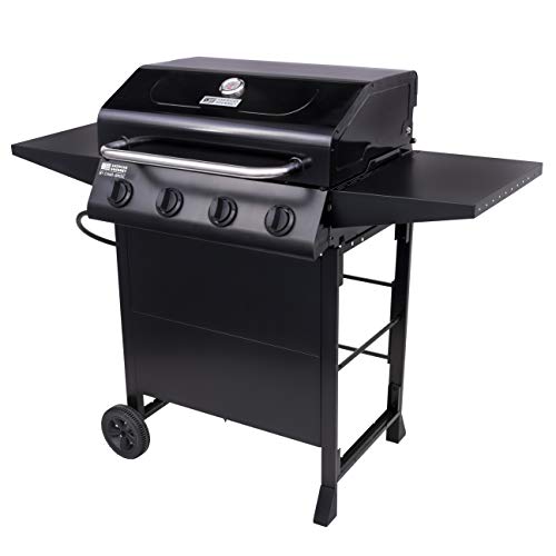 AMERICAN GOURMET 465313021 4-Burner Cart-Style Liquid Propane Gas Grill, Black