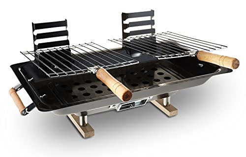 21st Century Tabletop hibachi grill - Japanese hibachi grill - hibachi grill outdoor - indoor hibachi grill - portable camping grill charcoal - Available with Premium Quality Centaurs AZ Gloves