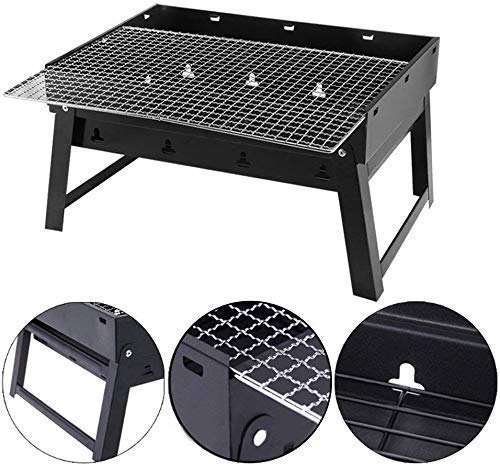 Krupasadhya Folding Portable Barbeque Grill Toaster Charcoal BBQ Grill Oven for Indoor and Outdoor