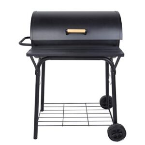 charcoal grill, portable barbecue grill tools for outdoor grilling cooking camping hiking picnics tailgating backpacking party 31.1''x17.9''x 9''