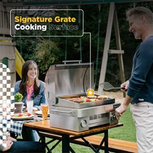 COYOTE OUTDOOR LIVING Portable Propane Gas Grill, 25 Inch Portable Grill with Ceramic Heat Control Grid - C1PORTLP