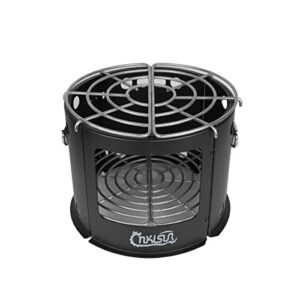 cnklsun portable charcoal grills,compact camping stove bbq grill collapsible with carrying bag for outdoor cooking,patio backyard picnic, backpacking