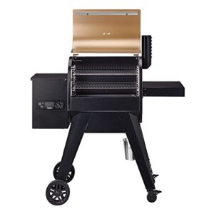 Monument Grills 85030 Wood Pellet Grill and Smoker for Outdoor Cooking, with chimney, Bronze