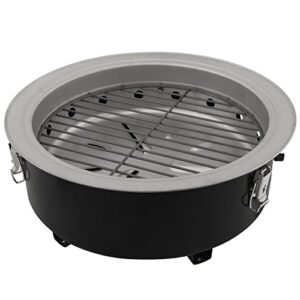 Dyna-Glo DGX376BCS-D Compact Charcoal Bullet Smoker - High Gloss Black