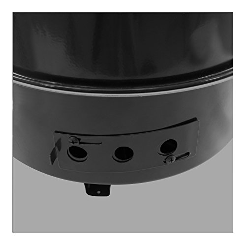 Dyna-Glo DGX376BCS-D Compact Charcoal Bullet Smoker - High Gloss Black
