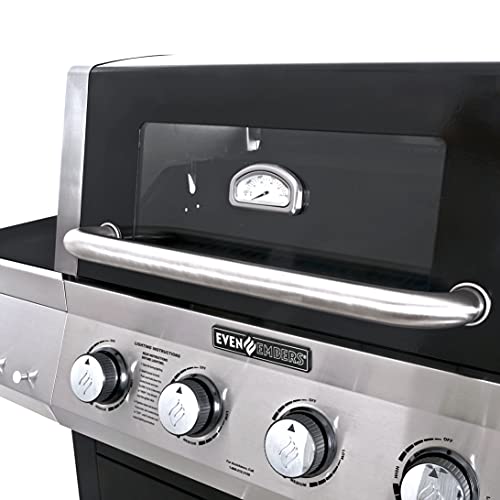 Even Embers GAS1466AS Four Burner Grill, Black