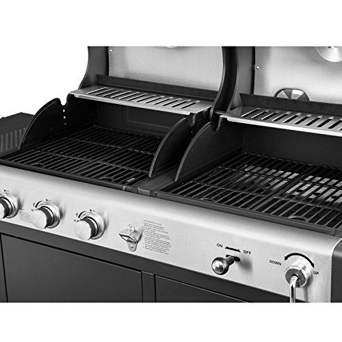 Royal Gourmet ZH3002 3-Burner Cabinet Gas Grill and Charcoal Grill Combo, Black