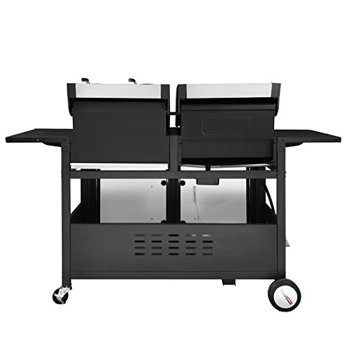 Royal Gourmet ZH3002 3-Burner Cabinet Gas Grill and Charcoal Grill Combo, Black