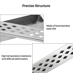 Padyrytu Grill Humidifier,Smoker Box Cold, Smoke Generator Steel, Barbecue Tube Grill Humidifier Mesh Pellet Tool