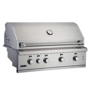 42" ss built-in gas grill w/4 burner, work light and led controls - ng