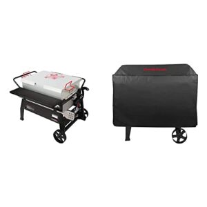 creolefeast cfb2001 150 qt. crawfish seafood boiler, double sack outdoor stove propane gas cooker & cr1001a premium oxford grill cover