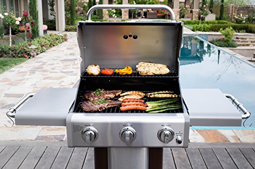 Kenmore 3 Burner Outdoor Patio Gas BBQ Propane Grill in, Mocha