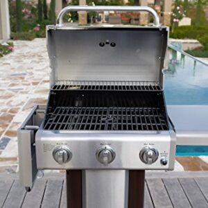 Kenmore 3 Burner Outdoor Patio Gas BBQ Propane Grill in, Mocha