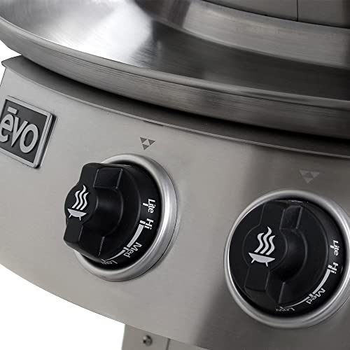 evo Professional Series Table Top Grill (10-0021-NG), Seasoned Steel Cooktop, Natural Gas