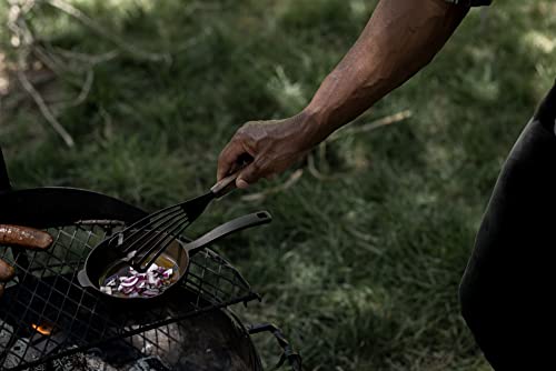 Barebones Cowboy Grill Fish Spatula - Heavy Duty Metal Spatula for Grilling Fish - Stainless Steel Grill Spatula