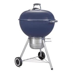 weber 22 in. original kettle charcoal grill indigo blue - total qty: 1