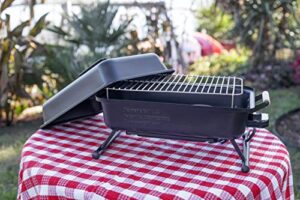 quick start grill, charcoal grill, portable charcoal grill, automatic charcoal starting grill, electrical grill, fast and easy grill,