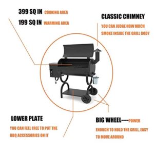 Z GRILLS Wood Pellet Grill BBQ Smoker 550 SQ.IN., 2020 Upgrade, 8-in-1(Grill), Pid Controller