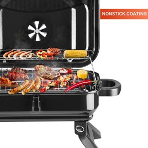 Wonlink Portable Charcoal Grill, Outdoor BBQ Smoker Grill, Barbecue Charcoal Grill for Outdoor Camping Backyard Garden Cooking Picnic