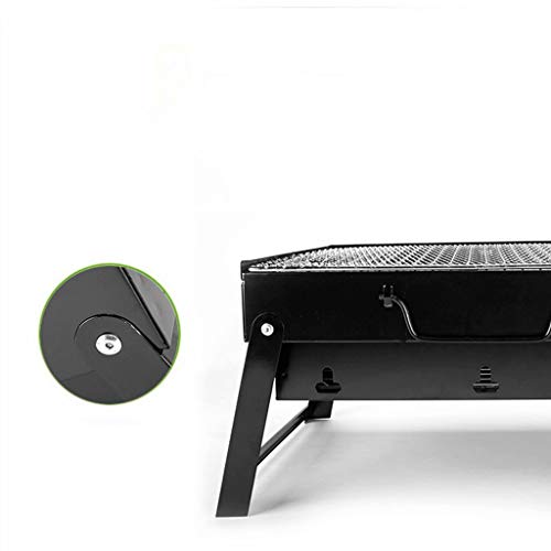 Charcoal Grill Barbecue Portable Grill, Stainless Steel Folding BBQ Grill Tabletop Outdoor Camping Picnic Burner