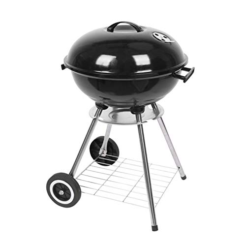 #1 Original Kettle Charcoal Grill Outdoor Portable BBQ Grill Backyard Cooking Stainless Steel for Standing & Grilling Steaks, Burgers, Backyard Pitmaster & Tailgating (18" Black Kettle Grill)