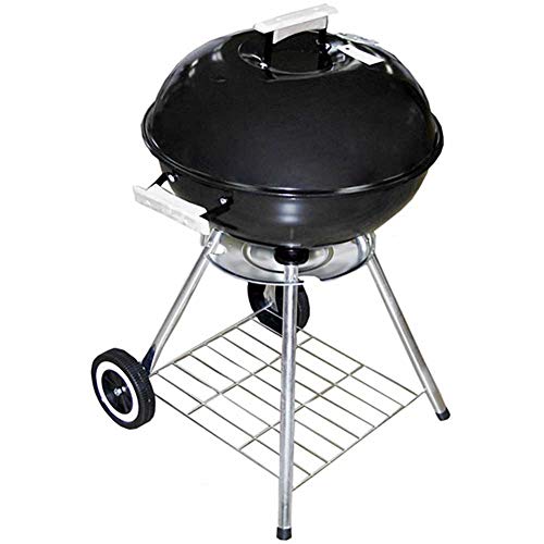 Portable 18 Inch Charcoal BBQ Kettle Grill Outdoor Backyard Cookout Tailgating Barbecue Stainless Steel Grill Top