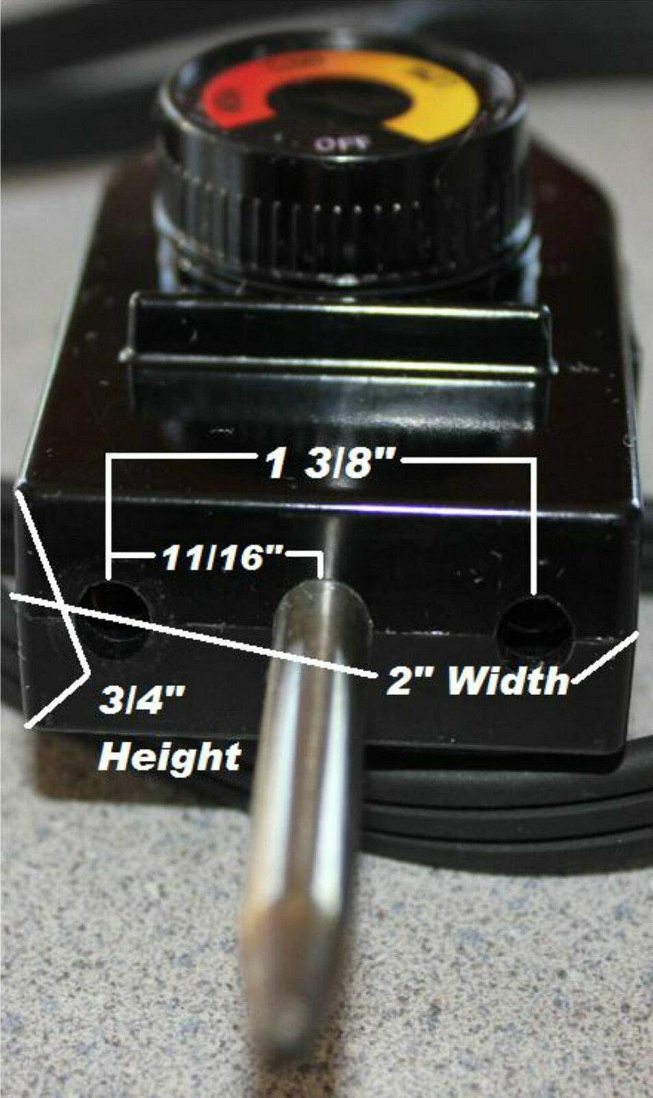 Adjustable Controller Only for Electric Smoker BBQ Grill Heating Element