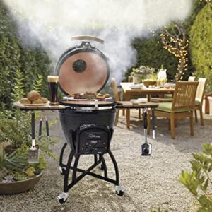 VISION Grills Ceramic Kamado (Large, Black Bundle)