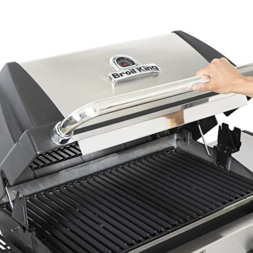 Broil King 946854 Signet 320 Propane Gas Grill, Stainless Steel & Black