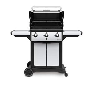 Broil King 946854 Signet 320 Propane Gas Grill, Stainless Steel & Black