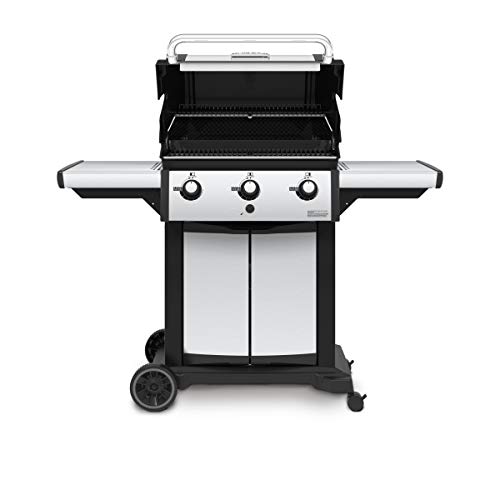 Broil King 946854 Signet 320 Propane Gas Grill, Stainless Steel & Black