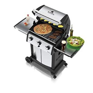 Broil King 946854 Signet 320 Propane Gas Grill, Stainless Steel & Black