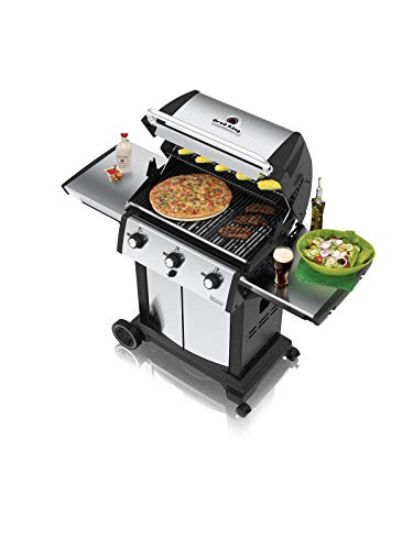 Broil King 946854 Signet 320 Propane Gas Grill, Stainless Steel & Black