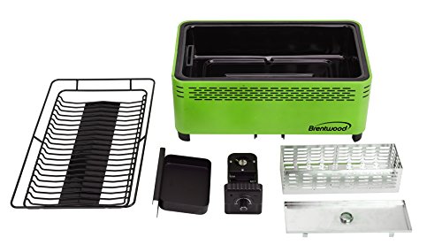 Brentwood BBF-31G Smokeless Portable BBQ, Non-Stick, Green